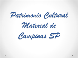 PATRIMÔNIO CULTURAL CAMPINAS 3ºB