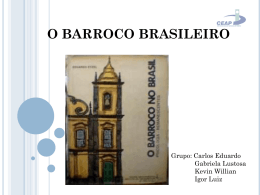 O BARROCO BRASILEIRO