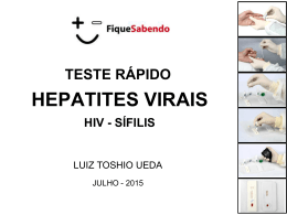 Teste rápido - Hepatites Virais