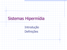 Sistemas Hipermídia