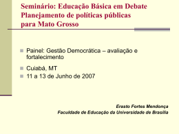 Prof. Erasto Mendonça