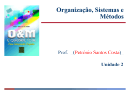 Organizações, Sistemas e Métodos Unidade 2