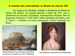 A missão dos naturalistas no Brasil do século XIX