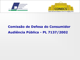 Apresentação CONECS - Câmara dos Deputados