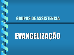 grupo de assistência / meta para evangelização