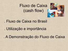 Fluxo de Caixa (cash flow)
