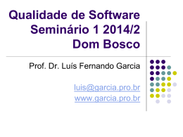 Seminário - Prof. Dr. Luis Fernando Garcia
