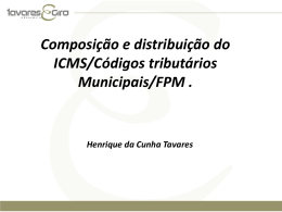 Curso formação de gestores públicos – ICMS – FPM