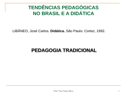 tendências pedagógicas no brasil e a didática