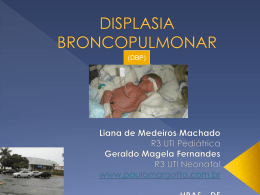Displasia broncopulmonar (Apresentação)