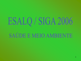 SIGA 2006 - SAÚDE E MEIO AMBIENTE - por