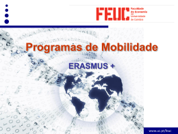 Sessão divulgação ERASMUS GRI-FEUC