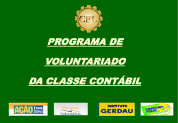 Programa Voluntariado da Classe Contábil