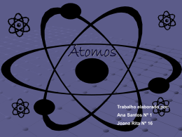 Os átomos e as nuvens electrónicas
