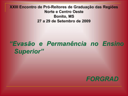 Forgrad Norte Centro-Oeste - Universidade Estadual de Mato