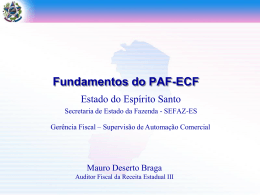 Fundamentos do PAF-ECF