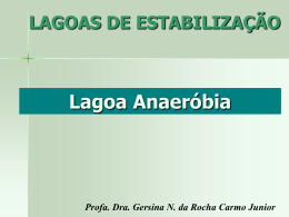 Lagoas Anaeróbias - Departamento de Engenharia Ambiental