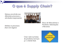 LOGÍSTICA INTEGRADA – Supply chain management