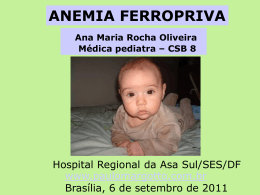 Anemia ferropriva - Paulo Roberto Margotto
