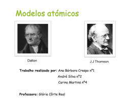 Modelo atómico de Dalton e Thomson
