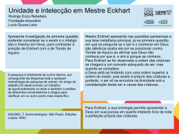 Unidade e intelecção em Mestre Eckhart Rodrigo Enzo