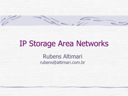 seminário IP Area Storage Networks