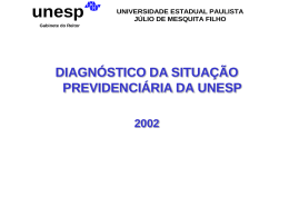 Diagnóstico Previdenciário da UNESP
