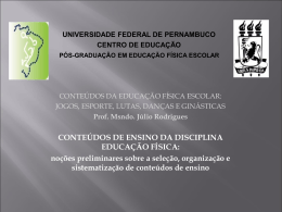 Apresentação (2a aula) - Universidade Federal de Pernambuco
