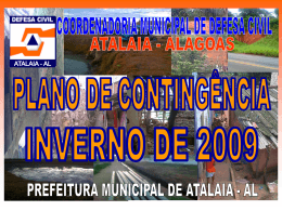 PLANO DE CONTIGÊNCIA PARA INVERNO 2006