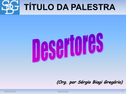 Desertores - Sérgio Biagi Gregorio