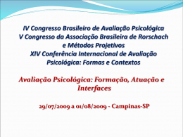 Analise_Fatorial - Instituto Brasileiro de Avaliação Psicológica