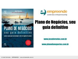 Plano de Negócios - Empreendedorismo – Prof. José Dornelas