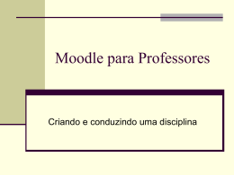 Moodle para Professores
