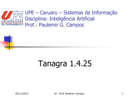 Inteligência Artificial Prof.: Paulemir G. Campos - pgc-upe