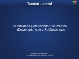 Tutorial Joomla - Gerenciando Downloads com
