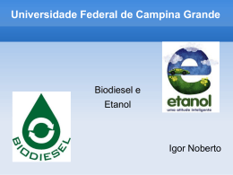 Etanol - Universidade Federal de Campina Grande