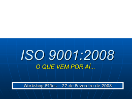 Palestra ISO 9001-2008