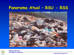 Panorama Atual – RSU - RSS