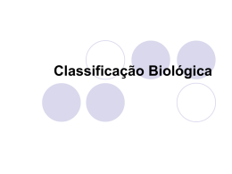 Capítulo 2 A classificação biológica