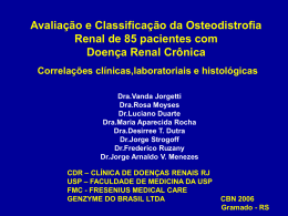 Avaliação e Classificação da Osteodistrofia Renal CBN 2006