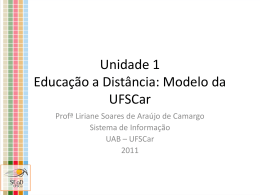 Educação a Distância - Modelo da UFSCar_Liriane Soares de