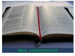 bíblia - a palavra de deus