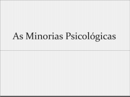 Texto 06 - As minorias psicológicas, Lewin