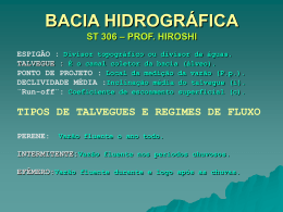 Bacias Hidrográficas Belo Horizonte