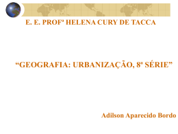 urbanização _ prof° adilson