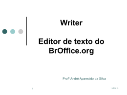 Aula sobre o BrOffice Writer