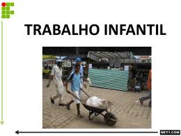 TRABALHO INFANTIL