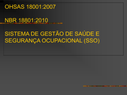OHSAS 18001: 2007 Informações Gerais