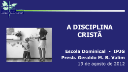 A Disciplina Cristã