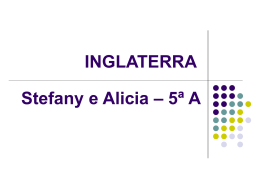 Projeto Copa - INGLATERRA -Stefany e Alicia
